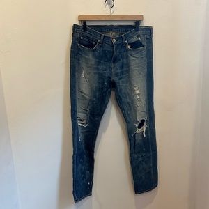 Rag & Bone 100% cotton distressed boyfriend jeans - Size 31